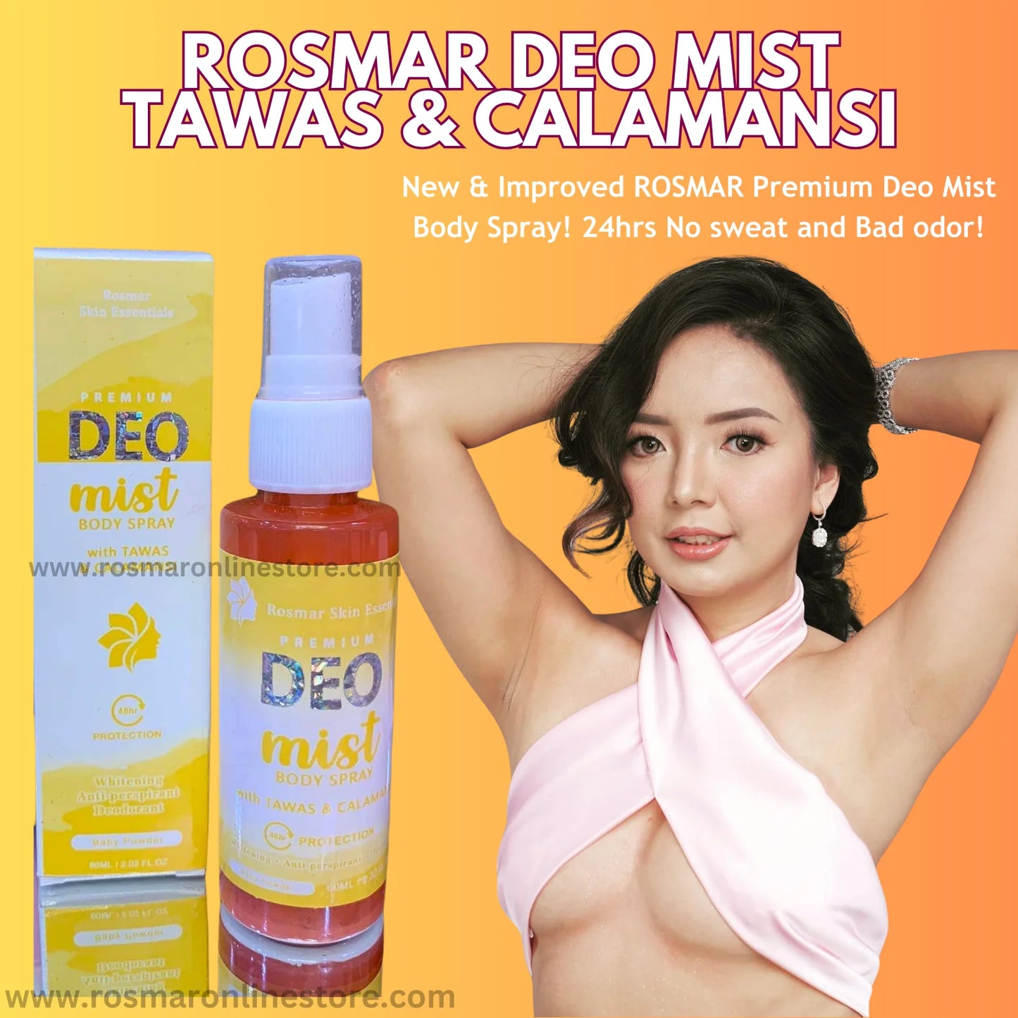 ROSMAR KAGAYAKU DEO MIST TAWAS & CALAMANSI 60ML.