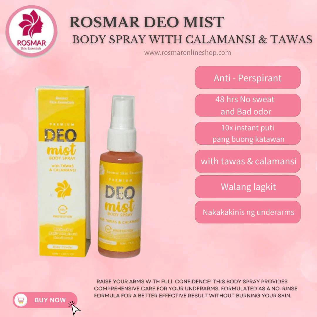 ROSMAR KAGAYAKU DEO MIST TAWAS & CALAMANSI 60ML.